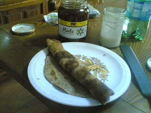 Neccio  crepes con farina di castagne