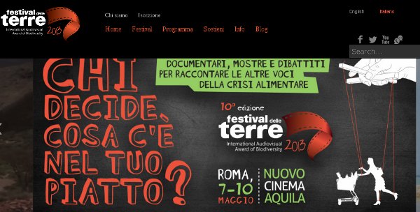 10° FESTIVAL DELLE TERRE PREMIO INTERNAZIONALE AUDIOVISIVO DELLA BIODIVERSITÀ