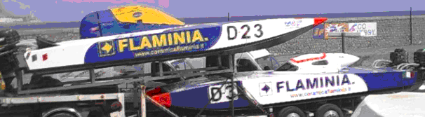 I 2 catamarani del team ORTM al mondiale offshore classe 3/4 litri